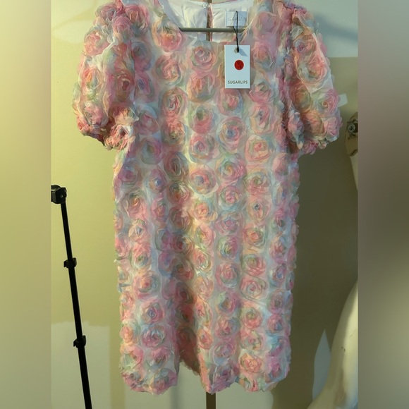 Sugarlips Brie Floral Mini Shift Dress - Picture 5 of 6